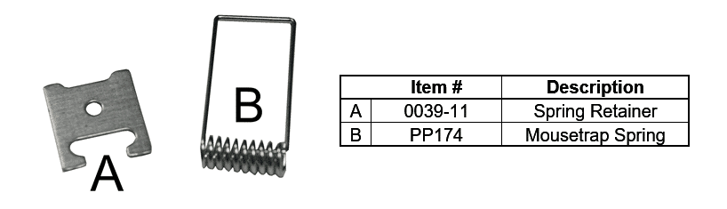 universal lighting mousetrap spring system