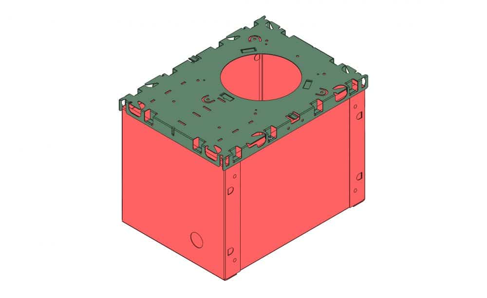 I.C. Box  & Plaster Frame #1251-3 L:10, W:7-3/8, H:7