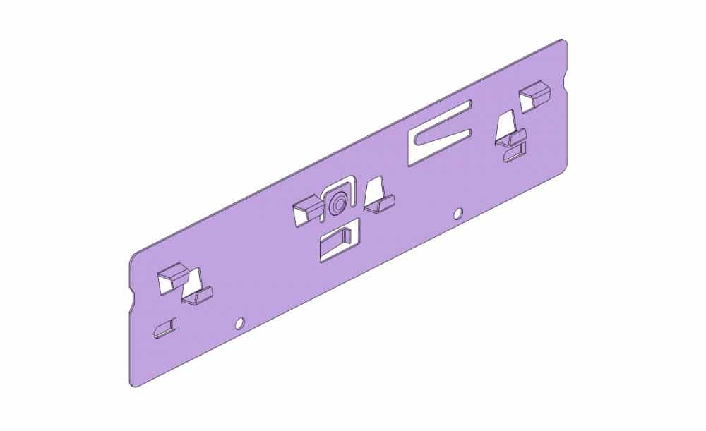 Support Plat pour Barre de Suspension #1280-1