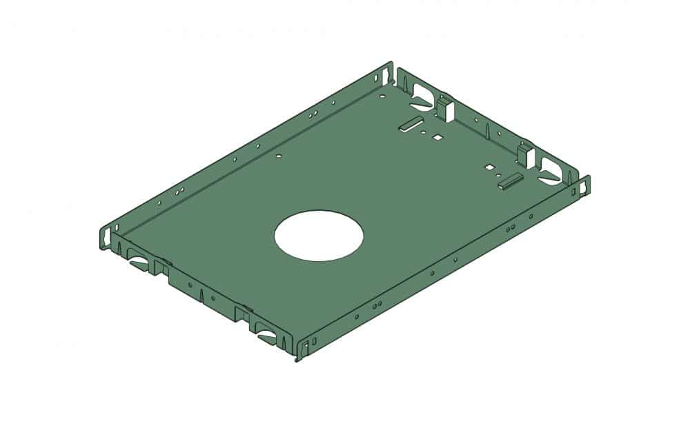 Plaster Frame #1231-XXA. L:12-7/16 x W: 8-5/8