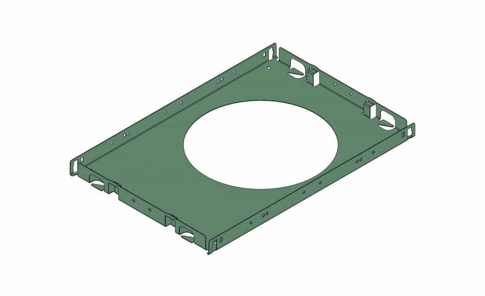 Chicago Plenum Plaster Frame #1286-XX. L: 12-7/16 x W:8-5/8