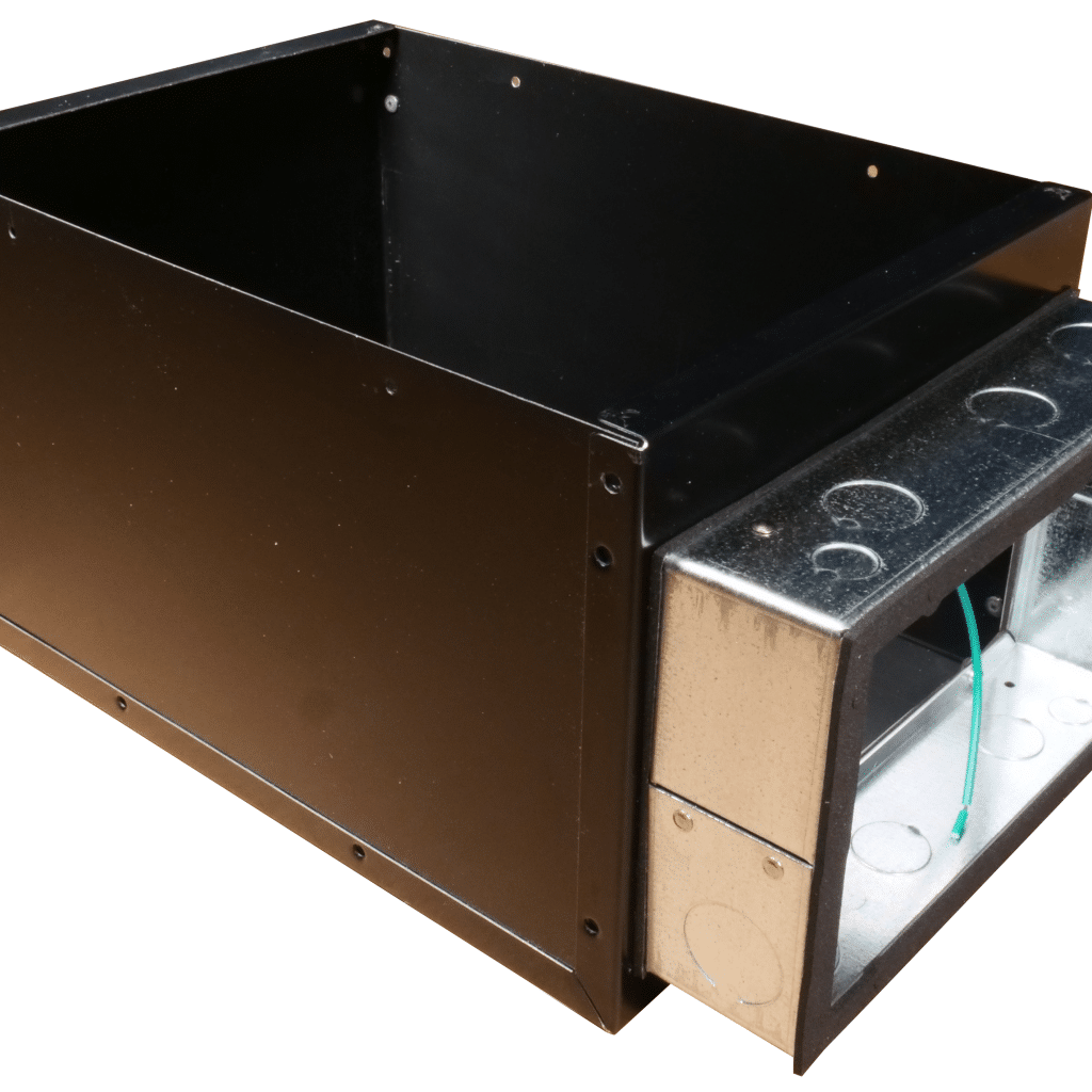 pre-painted black IC box with large junction box