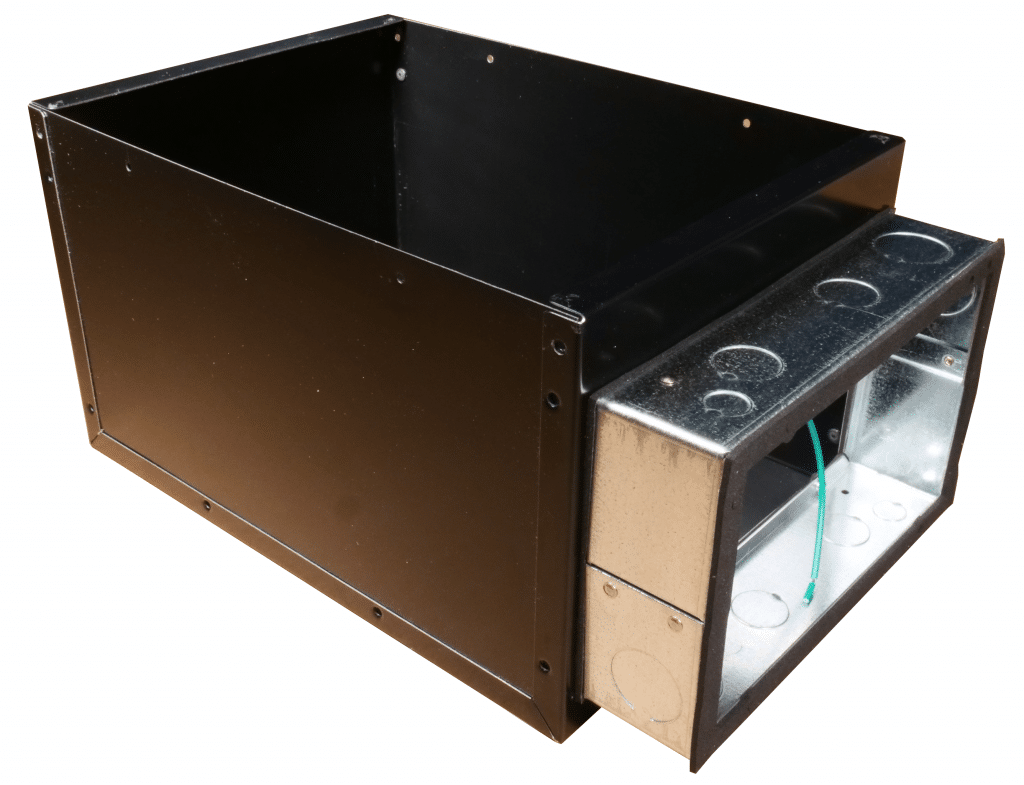 pre-painted black IC box with large junction box