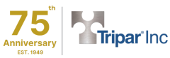 Tripar logo 75 years in business