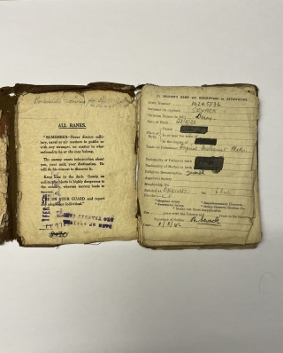 Ben WW2 service book