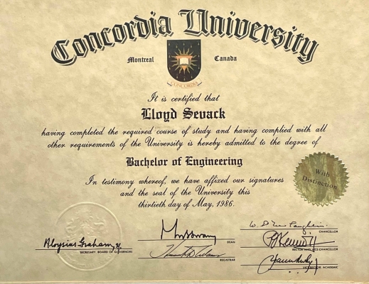 Lloyd engineering certificate